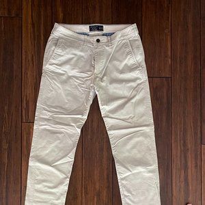Men Abercrombie and fitch chino pants, Light khaki 30W